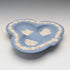 Vintage British Wedgwood Jasperware dish pair in pale blue